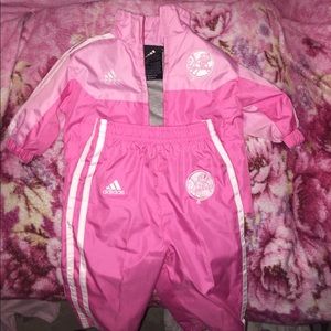 Adidas sweat suit Yankee logo